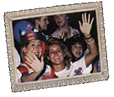 Students at a pep rally.